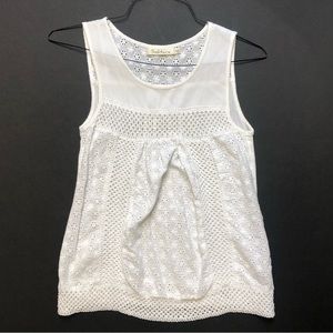 Solitaire Floral Lace Tank Top Women’s M